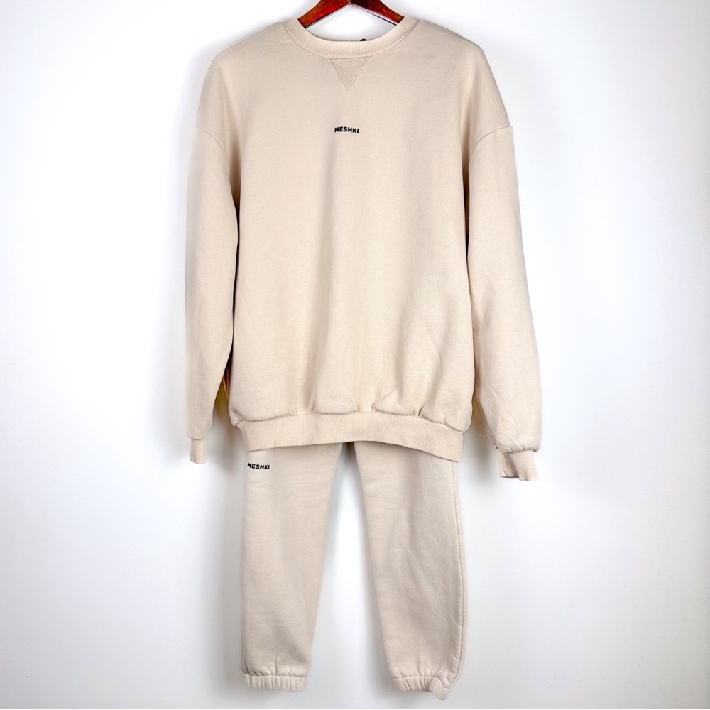 Meshki Cream Sweatsuit